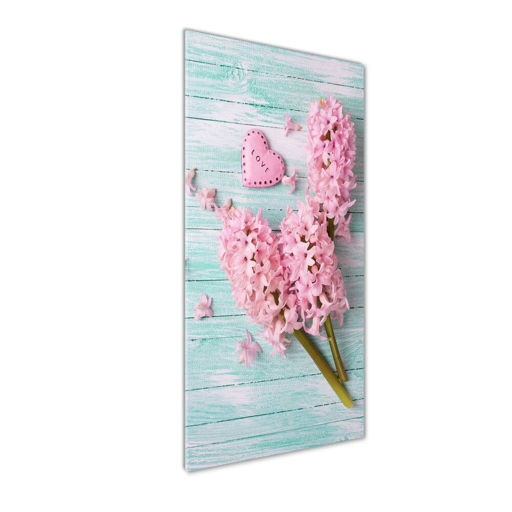 Tableau sur verre Fleurs lilas