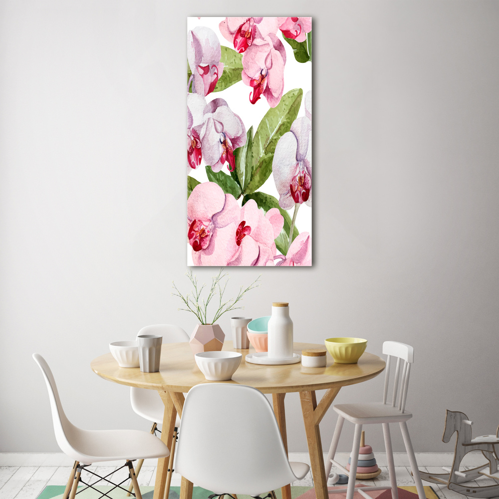 Tableau imprimé sur verre Orchidée