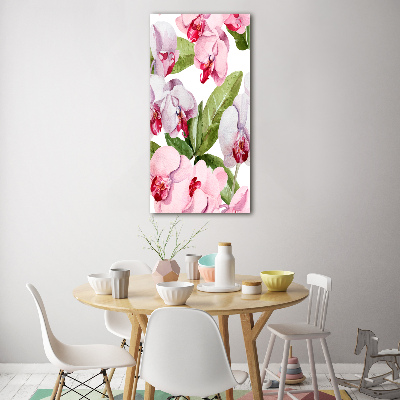 Tableau imprimé sur verre Orchidée