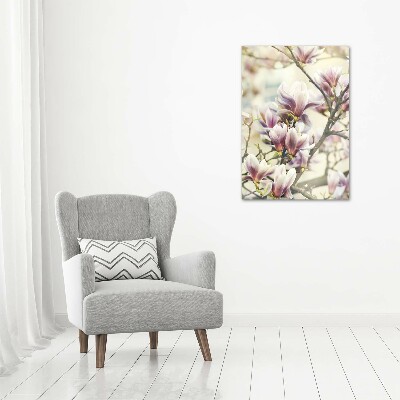 Tableau sur verre Fleur de magnolia