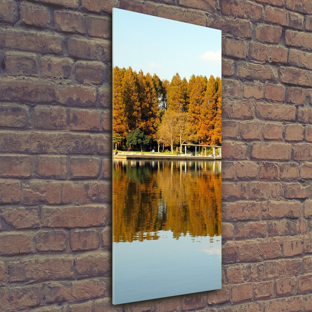 Tableau photo sur verre Parc en automne