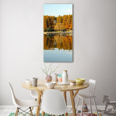 Tableau photo sur verre Parc en automne