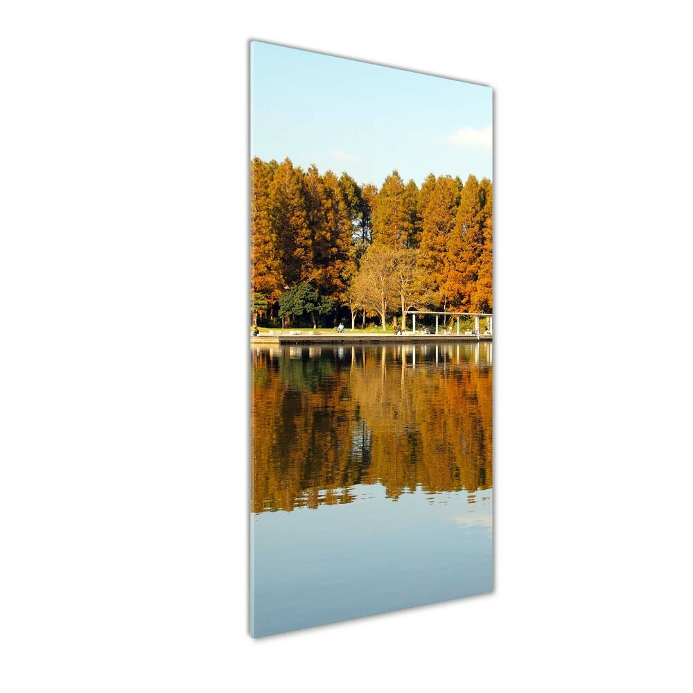 Tableau photo sur verre Parc en automne