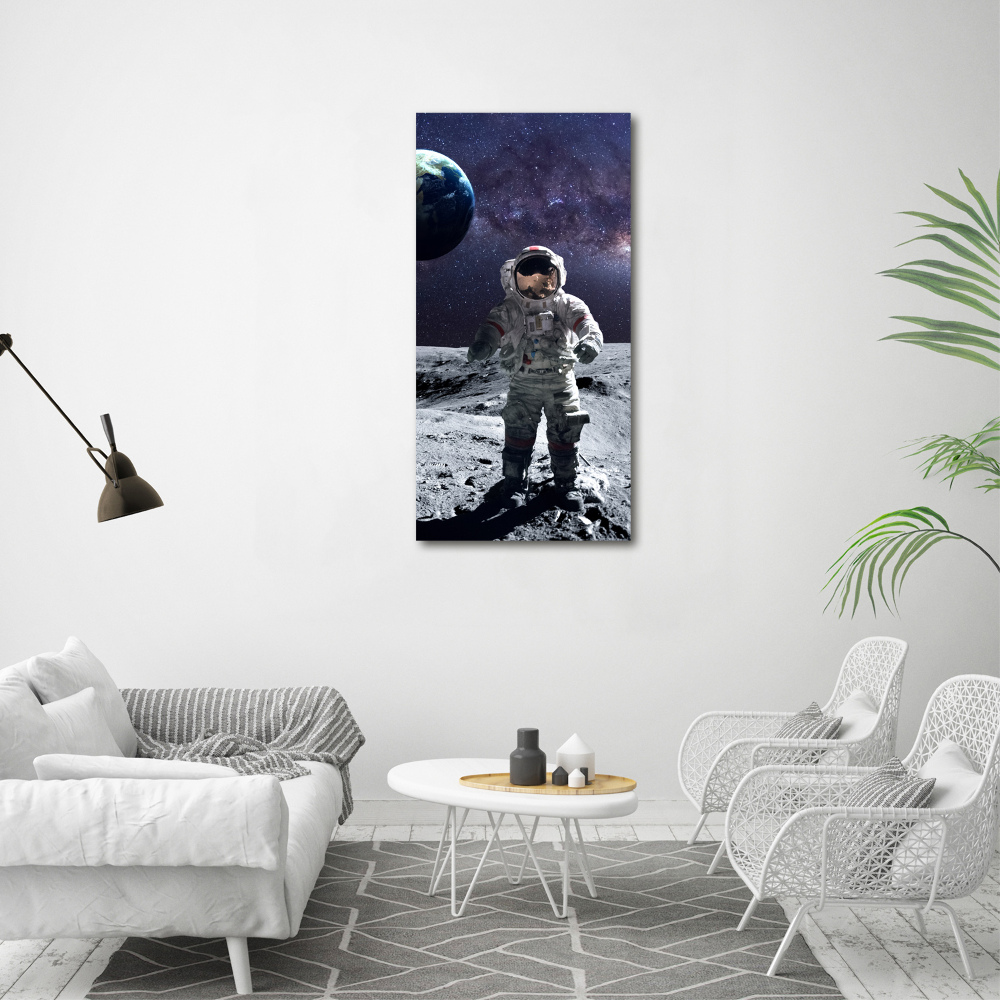 Tableau sur verre Astronaute