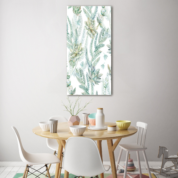 Tableau imprimé sur verre Modèle floral