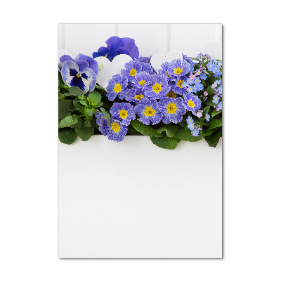 Tableau photo sur verre Fleurs violettes