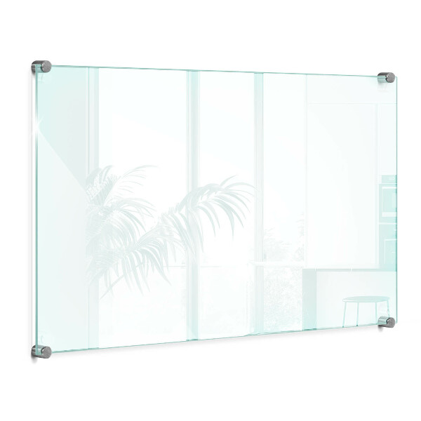 Crédence de cuisine en verre transparente