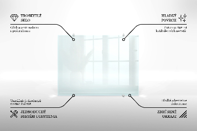 Crédence de cuisine en verre transparente