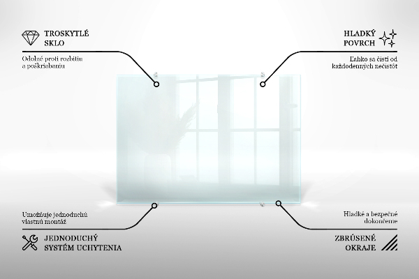 Crédence de cuisine en verre transparente