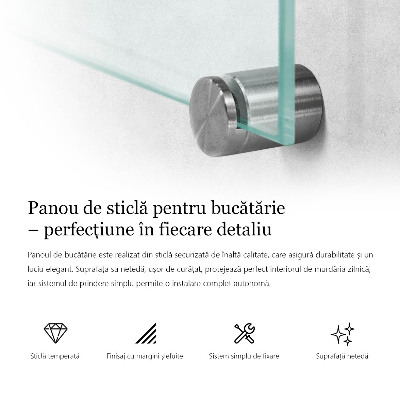 Crédence de cuisine en verre transparente
