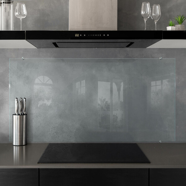 Crédence de cuisine en verre transparente