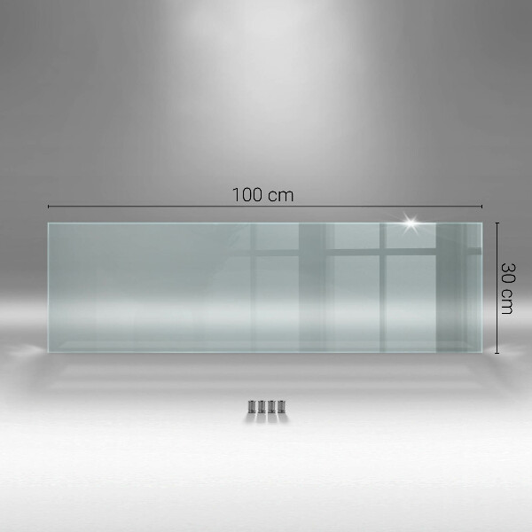Crédence de cuisine en verre transparente