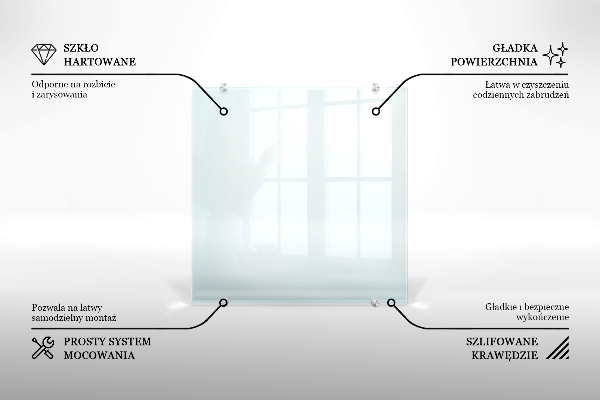 Crédence de cuisine en verre transparente