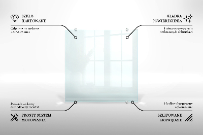 Crédence de cuisine en verre transparente