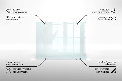 Crédence de cuisine en verre transparente