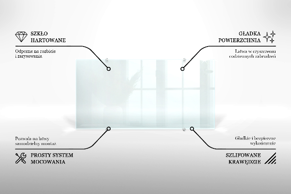 Crédence de cuisine en verre transparente