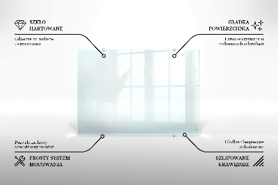 Crédence de cuisine en verre transparente