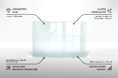 Crédence de cuisine en verre transparente