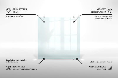 Crédence de cuisine en verre transparente