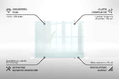 Crédence de cuisine en verre transparente