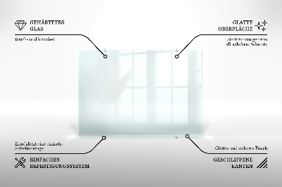 Crédence de cuisine en verre transparente