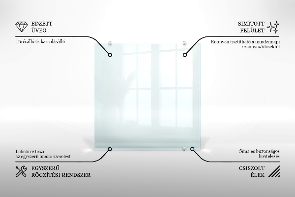Crédence de cuisine en verre transparente