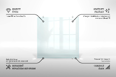 Crédence de cuisine en verre transparente