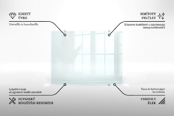 Crédence de cuisine en verre transparente