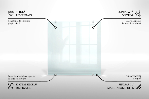 Crédence de cuisine en verre transparente
