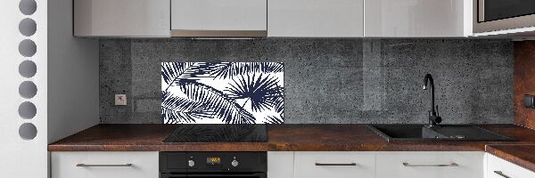 Crédence cuisine en verre Feuilles de palmier