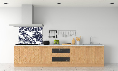 Crédence cuisine en verre Feuilles de palmier