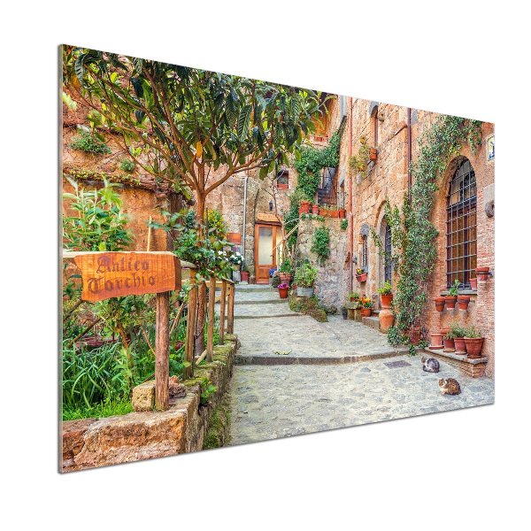 Verre pour crédence Rue de l'Italie