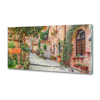 Verre pour crédence Rue de l'Italie