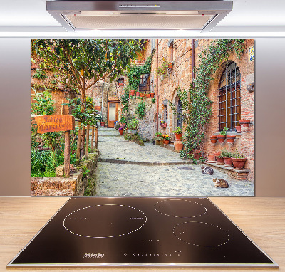 Verre pour crédence Rue de l'Italie
