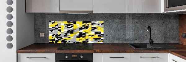 Crédence cuisine en verre Fond géométrique
