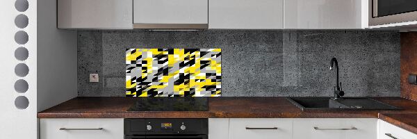 Crédence cuisine en verre Fond géométrique