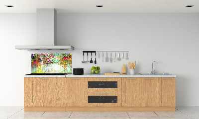 Panneau crédence cuisine Fleurs multicolores