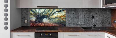 Verre pour crédence Vieil arbre