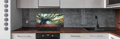 Verre pour crédence Vieil arbre
