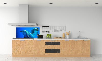 Crédence de cuisine en verre Deux dauphins