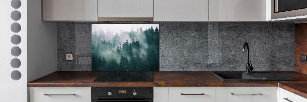 Panneau crédence cuisine Brouillard sur la forêt