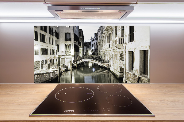 Crédence cuisine en verre trempé Venise Italie