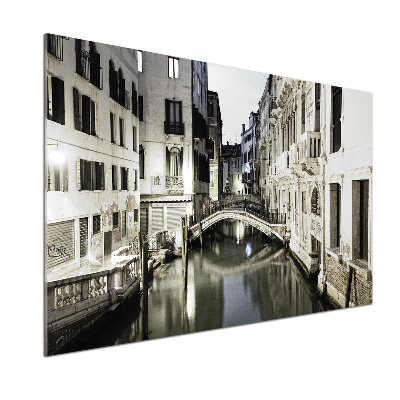 Crédence cuisine en verre trempé Venise Italie