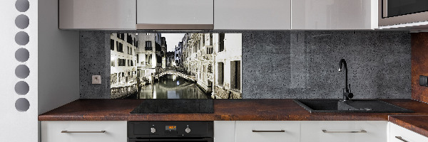 Crédence cuisine en verre trempé Venise Italie