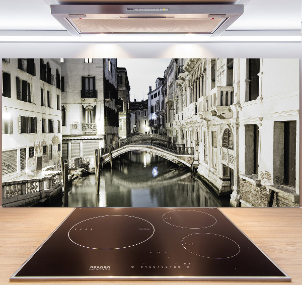 Crédence cuisine en verre trempé Venise Italie