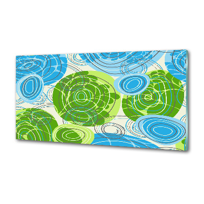 Verre pour crédence Abstraction