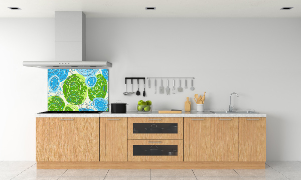 Verre pour crédence Abstraction