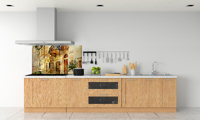 Crédence en verre cuisine Rues de Grèce