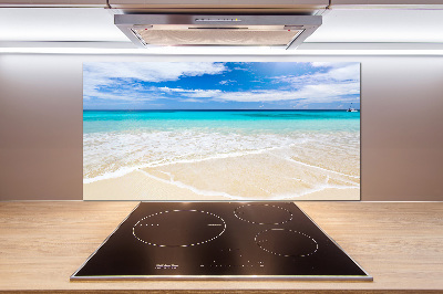 Crédence en verre avec motif Plage tropicale