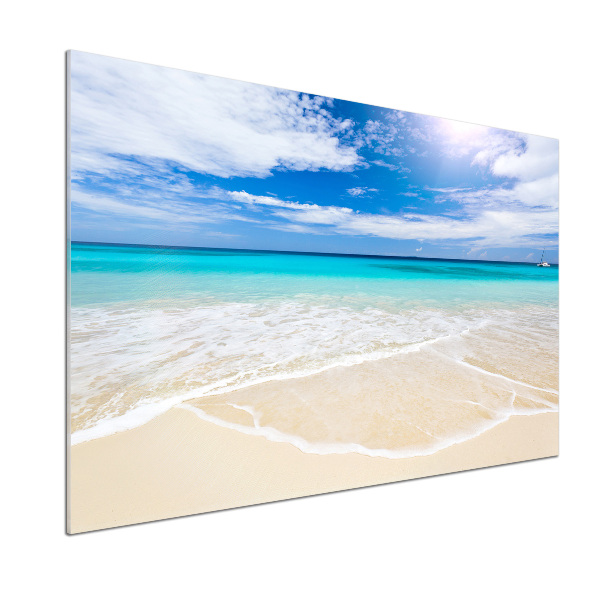 Crédence en verre avec motif Plage tropicale